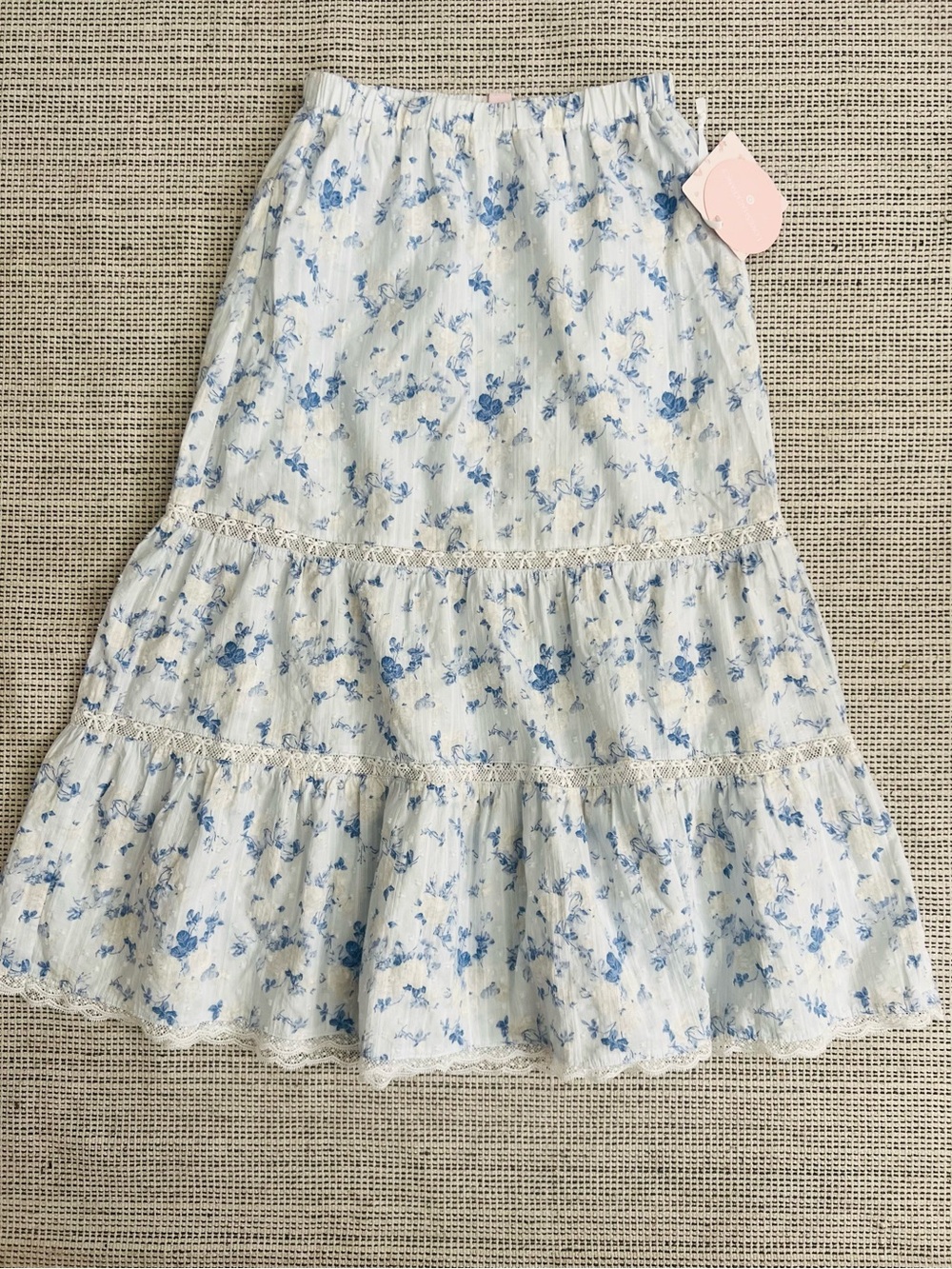 Loveshackfancy X Target Isla Everblooming Rosette’s Tiered Maxi Skirt - 9